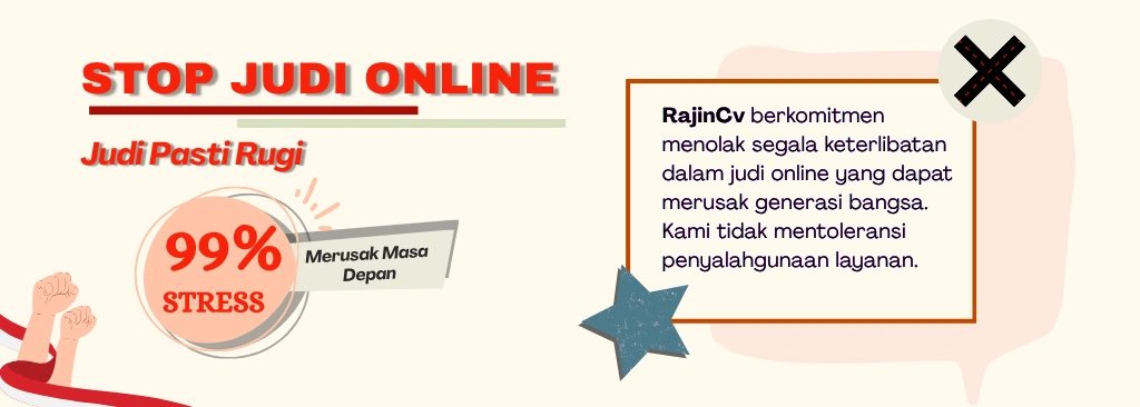 Stop Judi Online - RajinCv